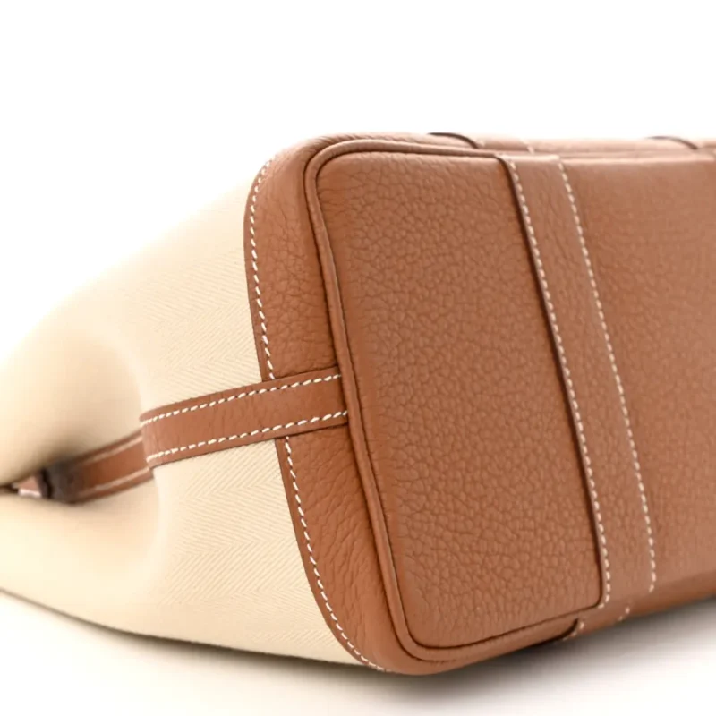 HERM??S GARDEN PARTY 30 TPM TOTE BROWN TOILE & NEGONDA LEATHER - Image 4