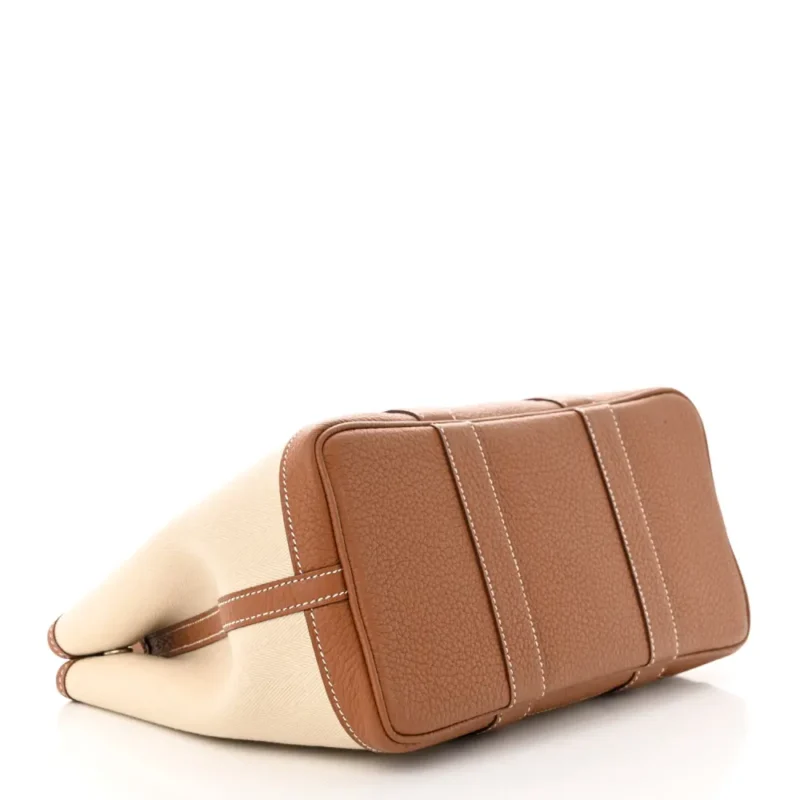 HERM??S GARDEN PARTY 30 TPM TOTE BROWN TOILE & NEGONDA LEATHER - Image 6