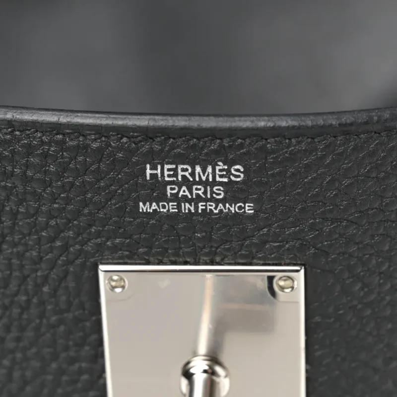 HERM??S HAC ?? DOS GM BACKPACK BLACK TOGO LEATHER PALLADIUM HARDWARE - Image 2