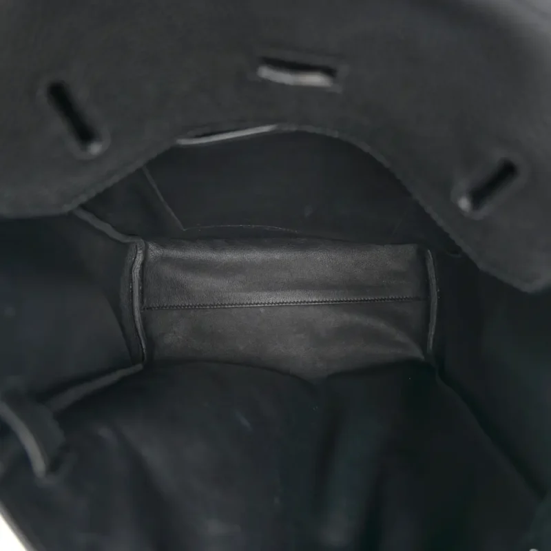 HERM??S HAC ?? DOS GM BACKPACK BLACK TOGO LEATHER PALLADIUM HARDWARE - Image 7