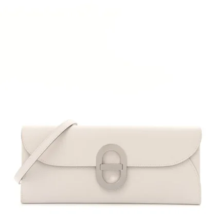 HERM??S CHAINE D??ANCRE TO GO WALLET GRIS PALE EPSOM LEATHER PALLADIUM SILVER HARDWARE