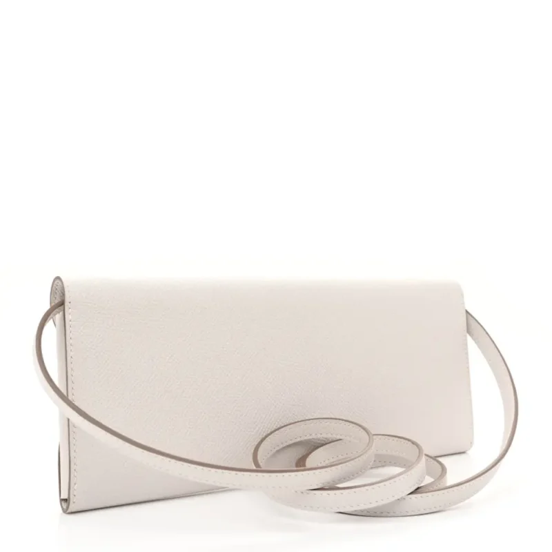 HERM??S CHAINE D??ANCRE TO GO WALLET GRIS PALE EPSOM LEATHER PALLADIUM SILVER HARDWARE - Image 3