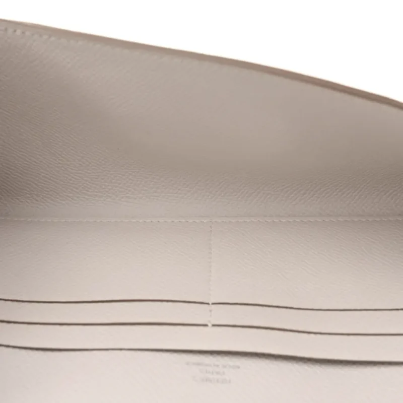 HERM??S CHAINE D??ANCRE TO GO WALLET GRIS PALE EPSOM LEATHER PALLADIUM SILVER HARDWARE - Image 7