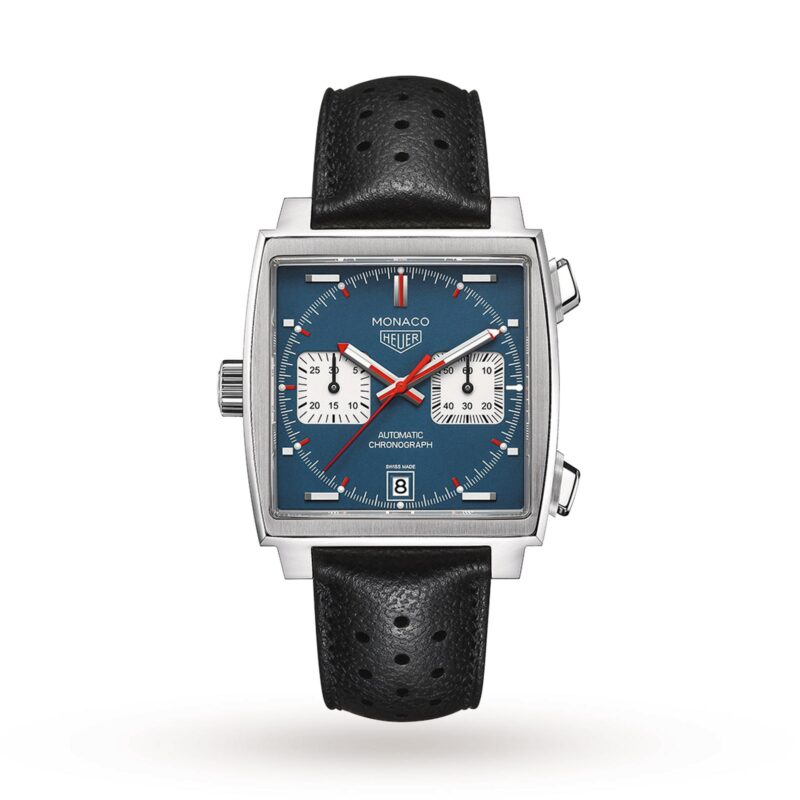 TAG HEUER VINTAGE MONACO AUTOMATIC 39MM MENS WATCH CAW211P.FC6356