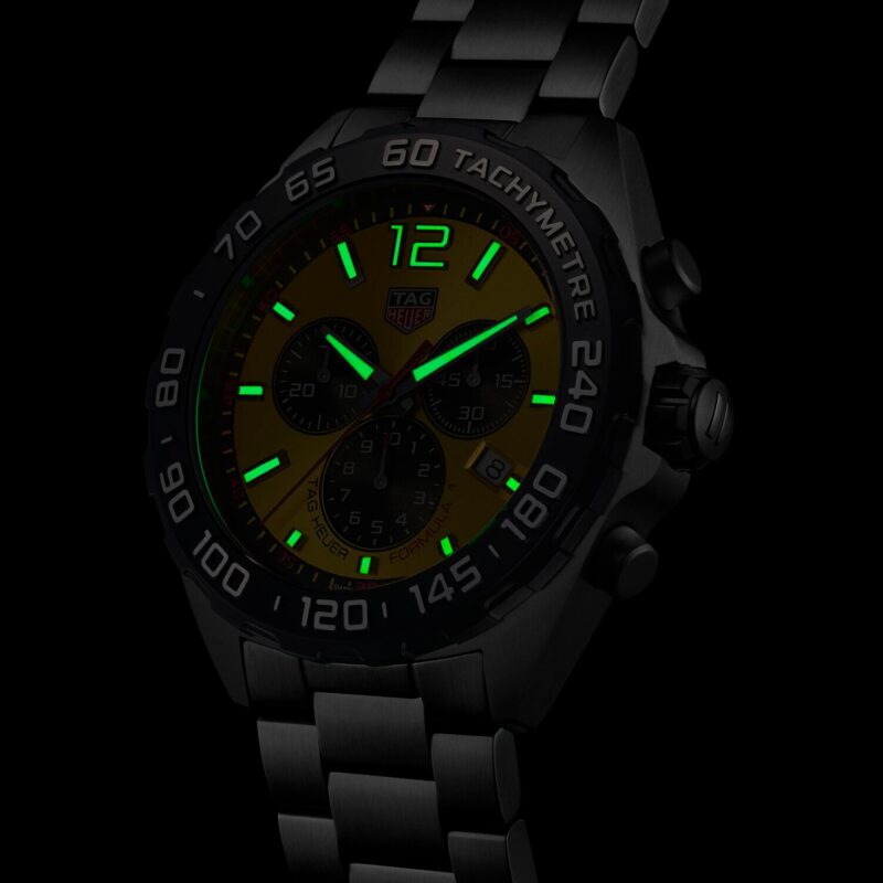 TAG HEUER FORMULA 1 QUARTZ CHRONOGRAPH 200M 43MM MENS WATCH YELLOW CAZ101AM.BA0842 - Image 7