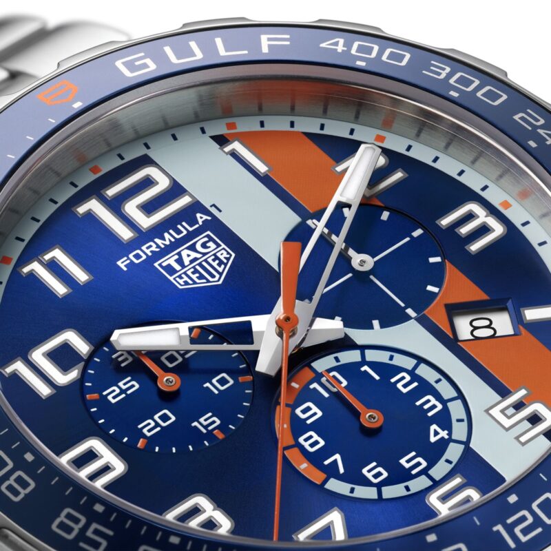 TAG HEUER FORMULA 1 CHRONOGRAPH X GULF 43MM MENS WATCH CAZ101AT.BA0842 - Image 4
