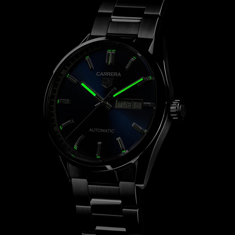 TAG HEUER CARRERA THREE HAND 41MM AUTOMATIC MENS WATCH WBN2012.BA0640 - Image 6