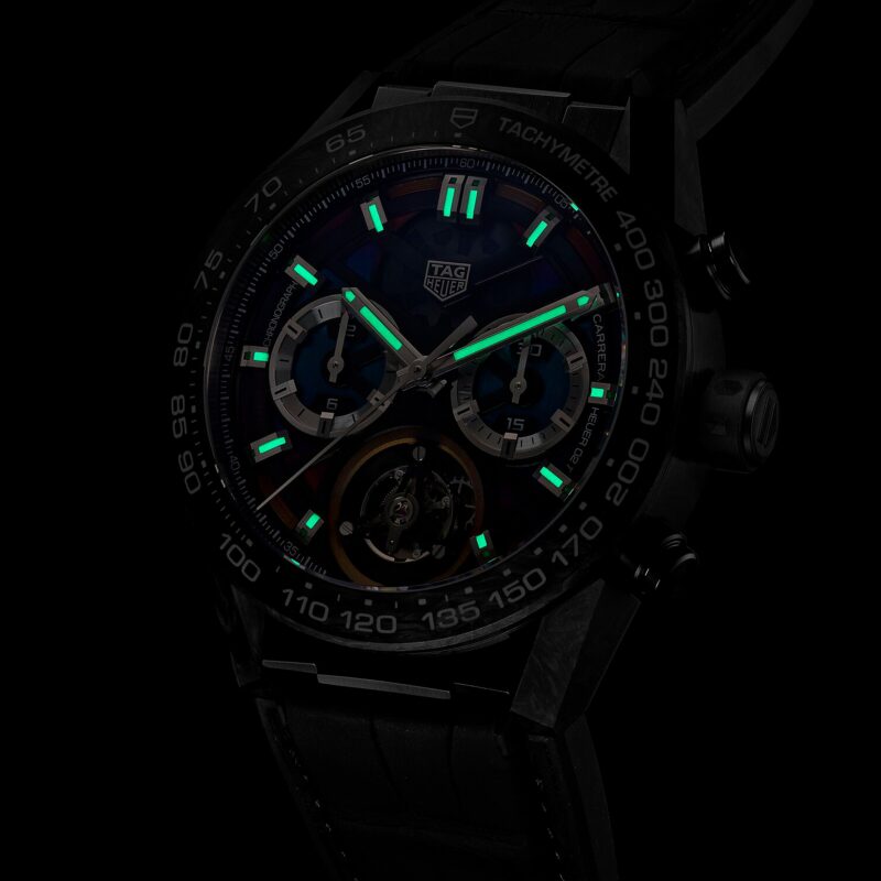 TAG HEUER CARRERA POLYCHROME TOURBILLON 45MM CAR5A8AF.FC6415 - Image 8