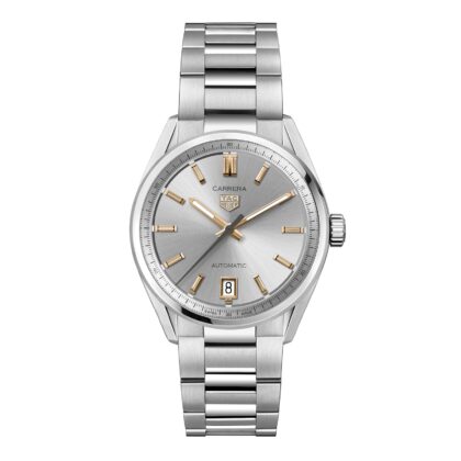 TAG HEUER CARRERA DATE 36MM LADIES WATCH SILVER WBN2310.BA0001