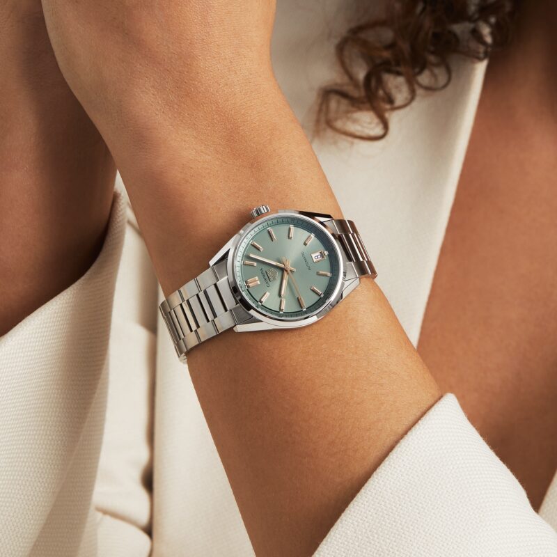 TAG HEUER CARRERA DATE 36MM LADIES WATCH GREEN WBN2312.BA0001 - Image 8