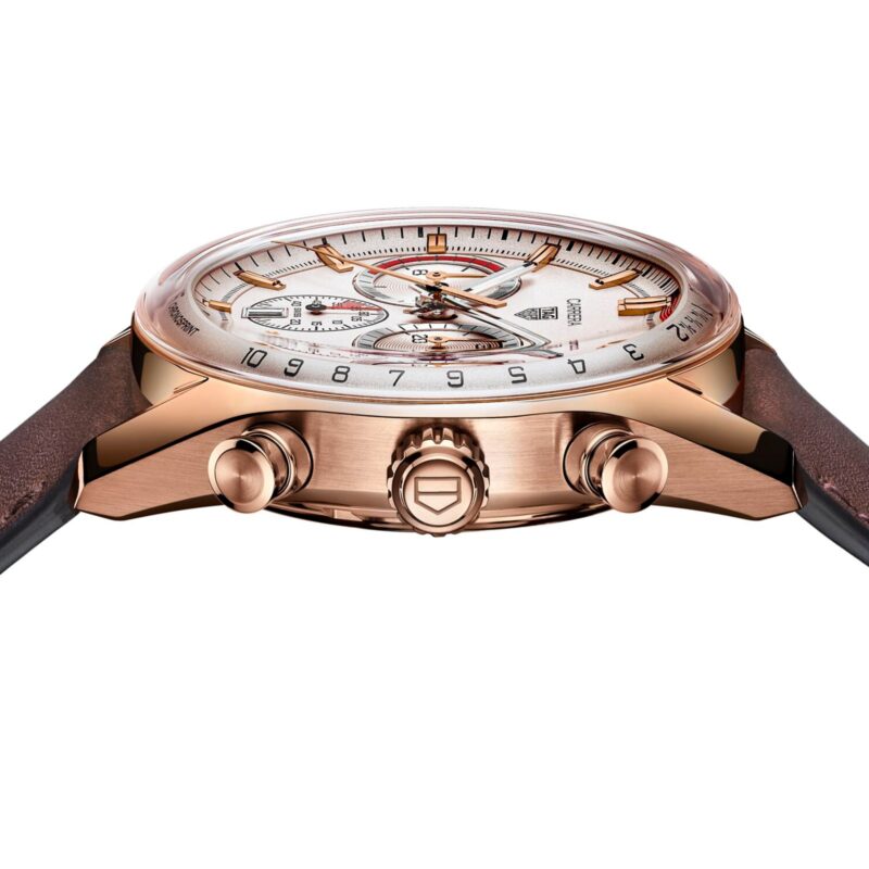 TAG HEUER CARRERA CHRONOSPRINT X PORSCHE SPECIAL EDITION 42MM MENS WATCH BEIGE CBS2040.FC8318 - Image 3