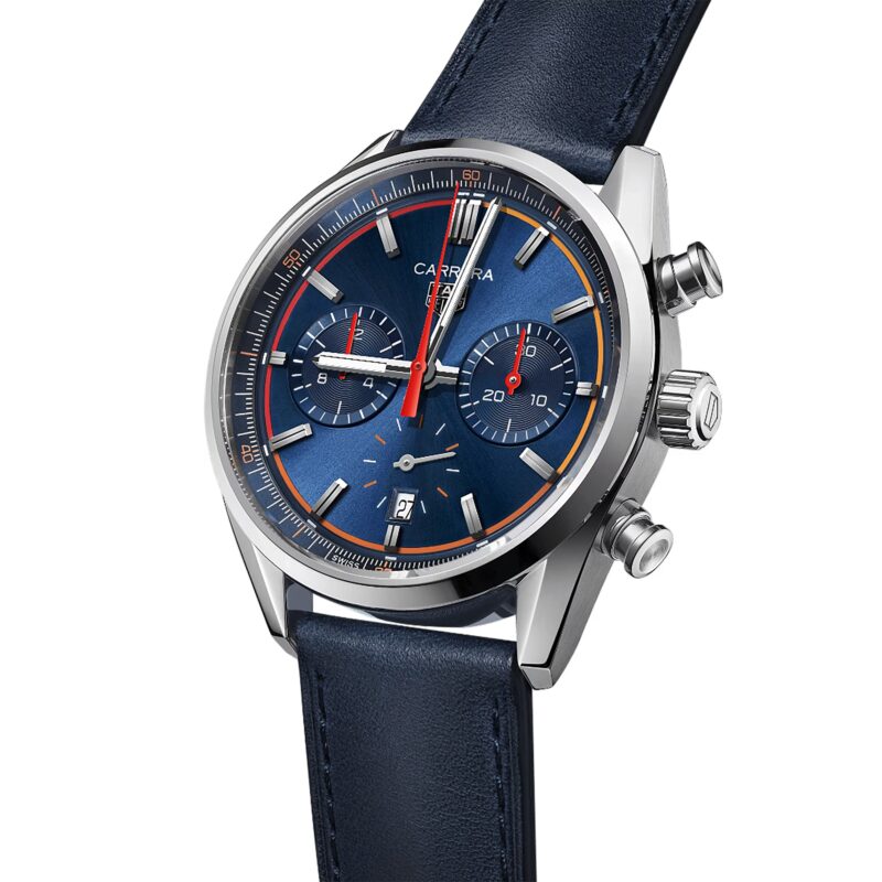 TAG HEUER CARRERA CHRONOGRAPH 42MM MENS WATCH BLUE CBN201D.FC6543 - Image 6
