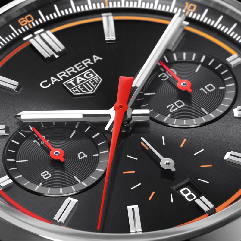 TAG HEUER CARRERA CHRONOGRAPH 42MM MENS WATCH BLACK CBN201C.FC6542 - Image 3