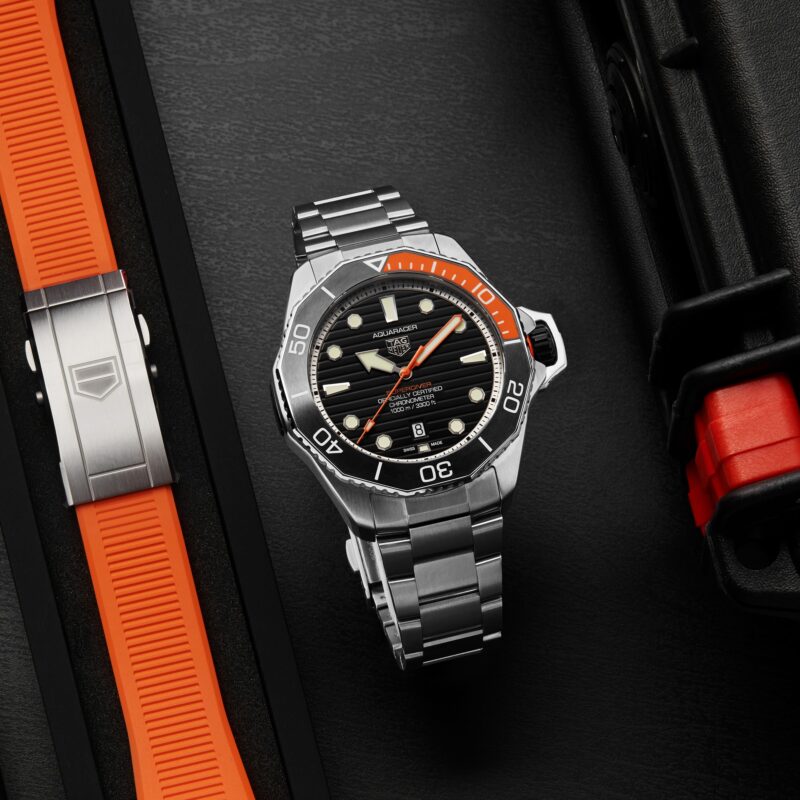 TAG HEUER AQUARACER PROFESSIONAL SUPERDIVER 45MM MENS WATCH WBP5A8A.BF0619 - Image 9