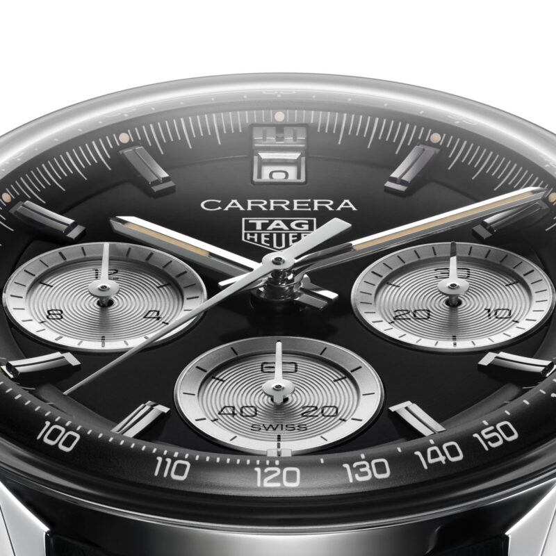 TAG HEUER CARRERA CHRONOGRAPH 39MM MENS WATCH BLACK CBS2210.FC6534 - Image 4