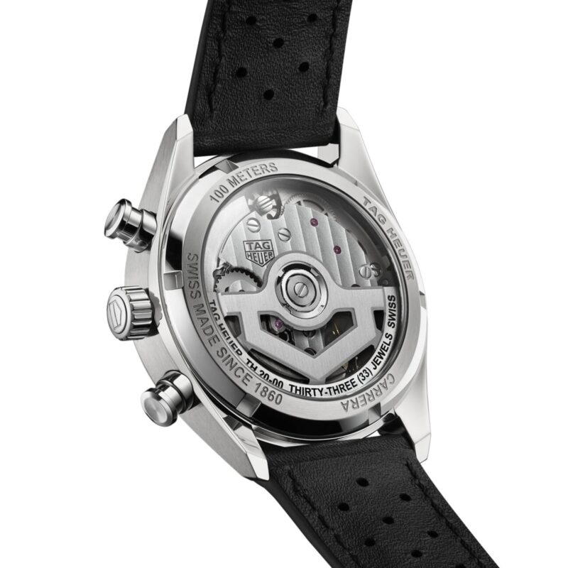 TAG HEUER CARRERA CHRONOGRAPH 39MM MENS WATCH BLACK CBS2210.FC6534 - Image 5