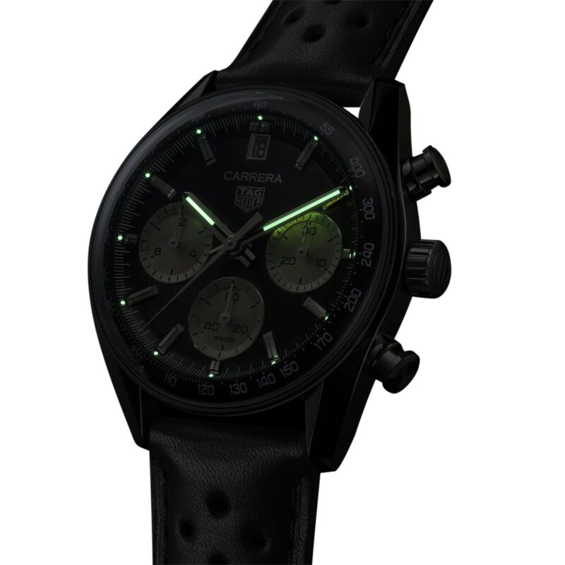 TAG HEUER CARRERA CHRONOGRAPH 39MM MENS WATCH BLACK CBS2210.FC6534 - Image 7