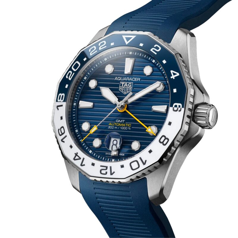 TAG HEUER AQUARACER PROFESSIONAL 300 GMT 43MM MENS WATCH RUBBER WBP2010.FT6198 - Image 2