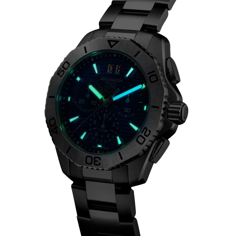 TAG HEUER AQUARACER PROFESSIONAL 200 CHRONOGRAPH 40MM MENS WATCH BLUE CBP1113.BA0627 - Image 6