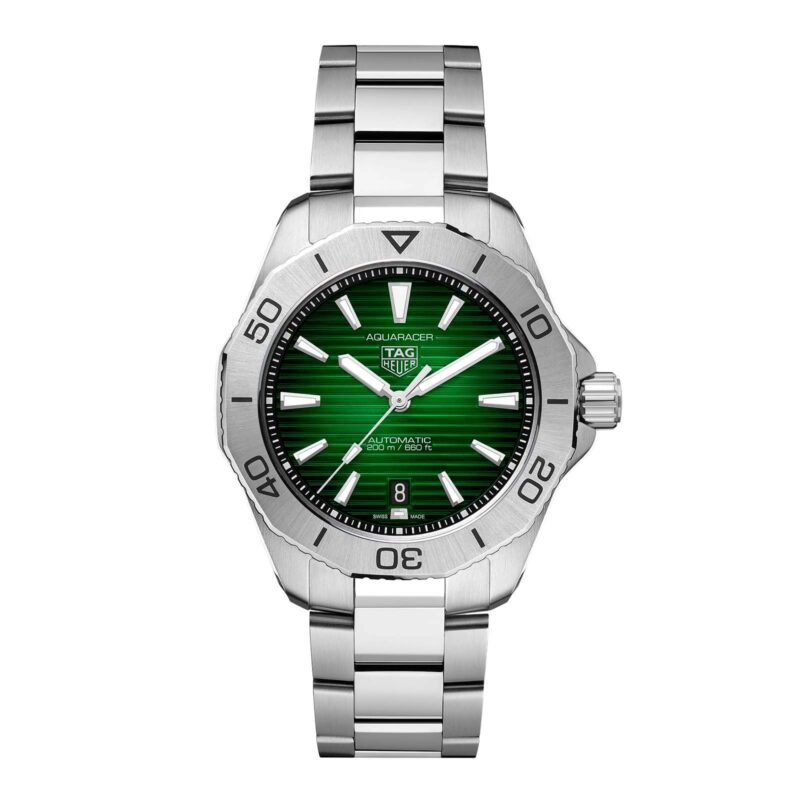 TAG HEUER AQUARACER PROFESSIONAL 200 40MM MENS WATCH GREEN WBP2115.BA0627