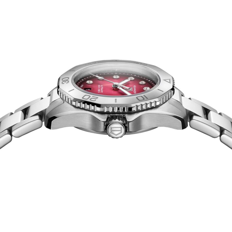 TAG HEUER AQUARACER PROFESSIONAL 200 DATE 30MM LADIES WATCH RED WBP2414.BA0622 - Image 4