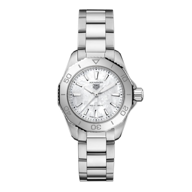 TAG HEUER AQUARACER PROFESSIONAL 200 30MM LADIES WATCH MOTHER OF PEARL WBP1418.BA0622
