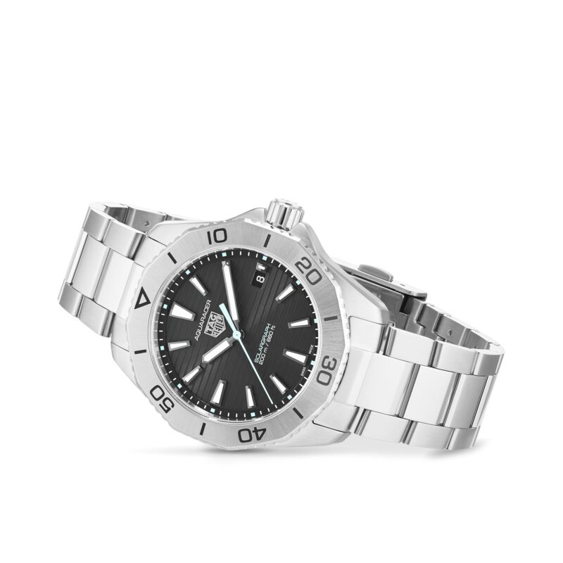 TAG HEUER AQUARACER 200 PROFESSIONAL SOLARGRAPH 40MM MENS WATCH BLACK WBP1114.BA0000 - Image 2