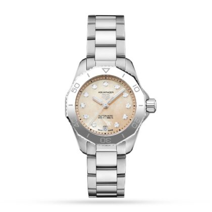 TAG HEUER AQUARACER 30MM LADIES WATCH CARAMEL THE WATCHES OF SWITZERLAND GROUP EXCLUSIVE WBP2417.BA0622