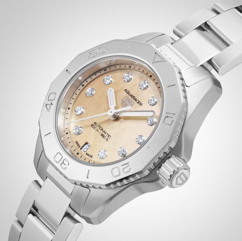 TAG HEUER AQUARACER 30MM LADIES WATCH CARAMEL THE WATCHES OF SWITZERLAND GROUP EXCLUSIVE WBP2417.BA0622 - Image 3