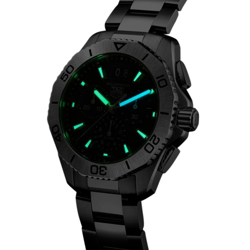 TAG HEUER AQUARACER CHRONOGRAPH 40MM MENS WATCH BLACK CBP1110.BA0627 - Image 7