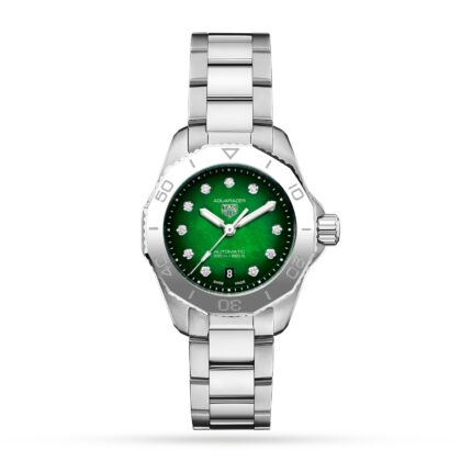 TAG HEUER AQUARACER PROFESSIONAL 200 30MM LADIES WATCH GREEN WBP2415.BA0622