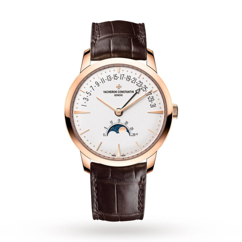 VACHERON CONSTANTIN PATRIMONY MOONPHASE AND RETROGRADE DATE MENS WATCH 4010U/000R B329