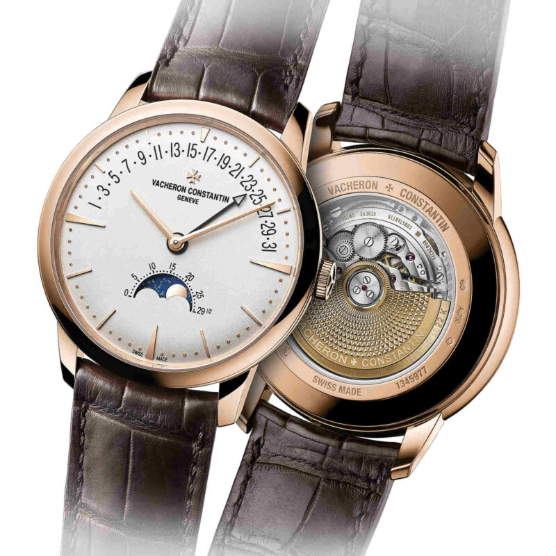 VACHERON CONSTANTIN PATRIMONY MOONPHASE AND RETROGRADE DATE MENS WATCH 4010U/000R B329 - Image 4
