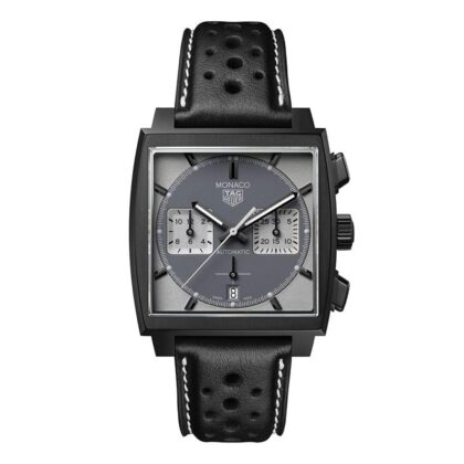 TAG HEUER MONACO CHRONOGRAPH NIGHT DRIVER 39MM MENS WATCH GREY CBL2181.FC6515