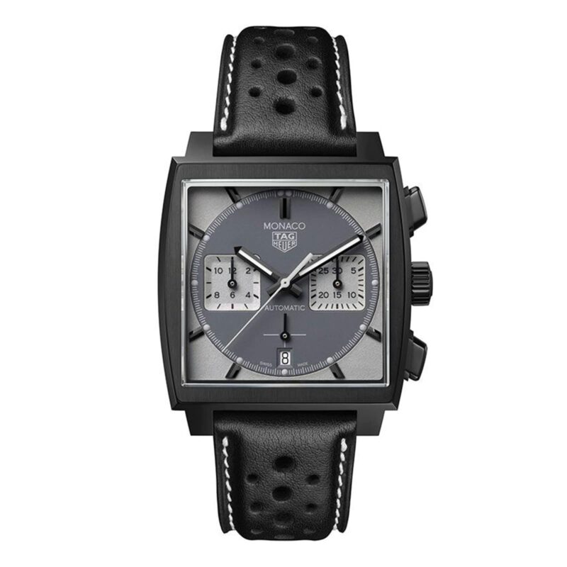 TAG HEUER MONACO CHRONOGRAPH NIGHT DRIVER 39MM MENS WATCH GREY CBL2181.FC6515
