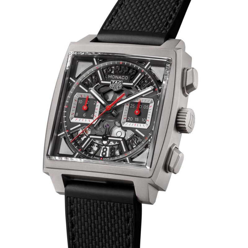 TAG HEUER MONACO CHRONOGRAPH 39MM MENS WATCH TITANIUM BLACK CBL2183.FT6236 - Image 2