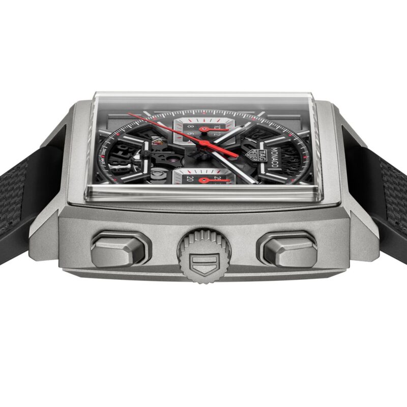 TAG HEUER MONACO CHRONOGRAPH 39MM MENS WATCH TITANIUM BLACK CBL2183.FT6236 - Image 4