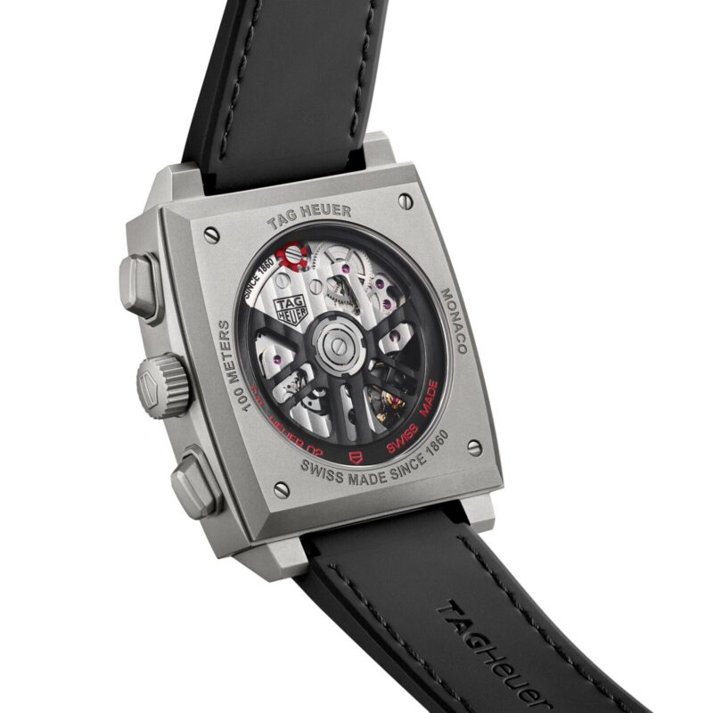 TAG HEUER MONACO CHRONOGRAPH 39MM MENS WATCH TITANIUM BLACK CBL2183.FT6236 - Image 5