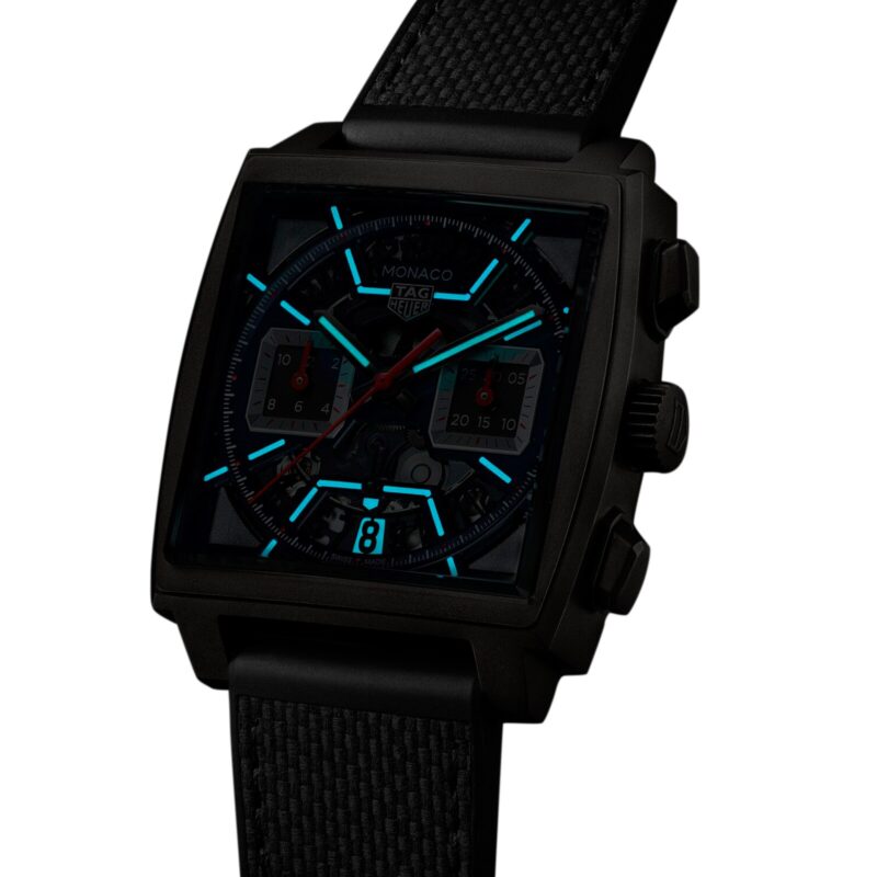 TAG HEUER MONACO CHRONOGRAPH 39MM MENS WATCH TITANIUM BLACK CBL2183.FT6236 - Image 7