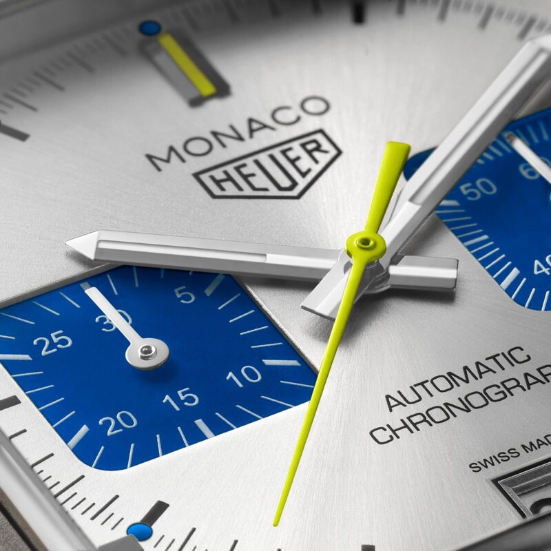 TAG HEUER MONACO CHRONOGRAPH RACING BLUE LIMITED EDITION 39MM MENS WATCH SILVER CAW218C.FC6548 - Image 3