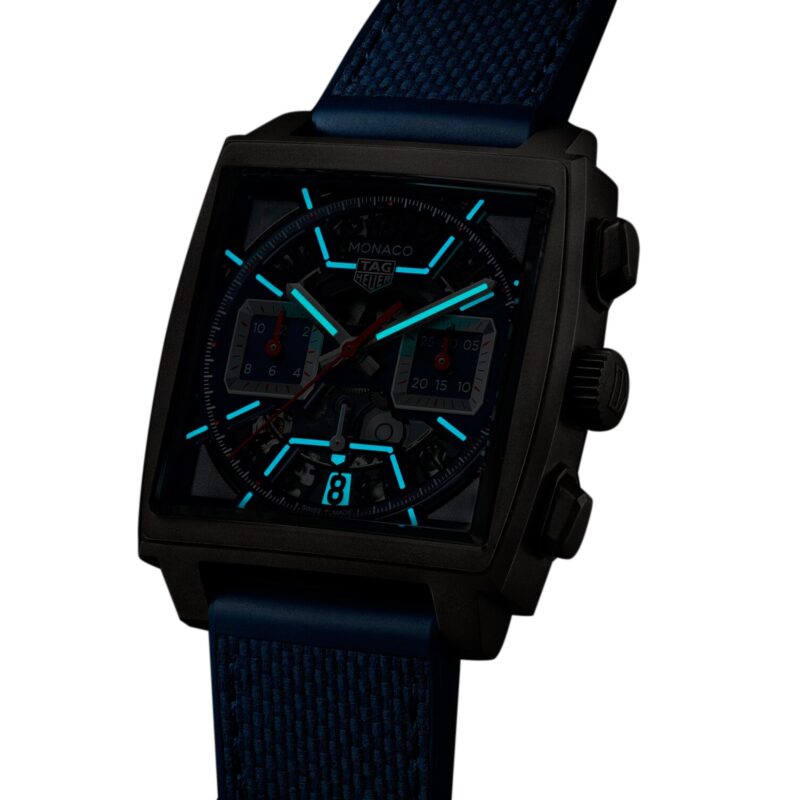 TAG HEUER MONACO CHRONOGRAPH 39MM MENS WATCH TITANIUM BLUE CBL2182.FT6235 - Image 7