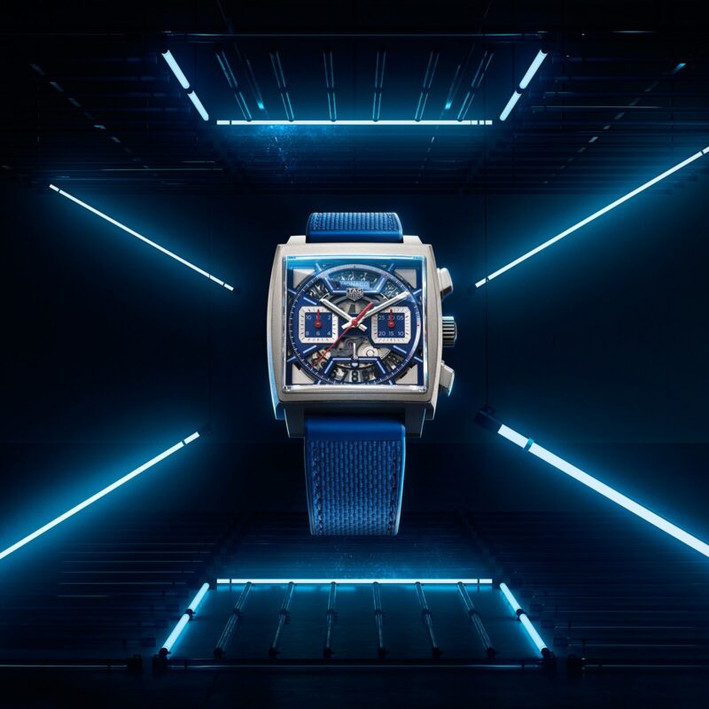TAG HEUER MONACO CHRONOGRAPH 39MM MENS WATCH TITANIUM BLUE CBL2182.FT6235 - Image 8