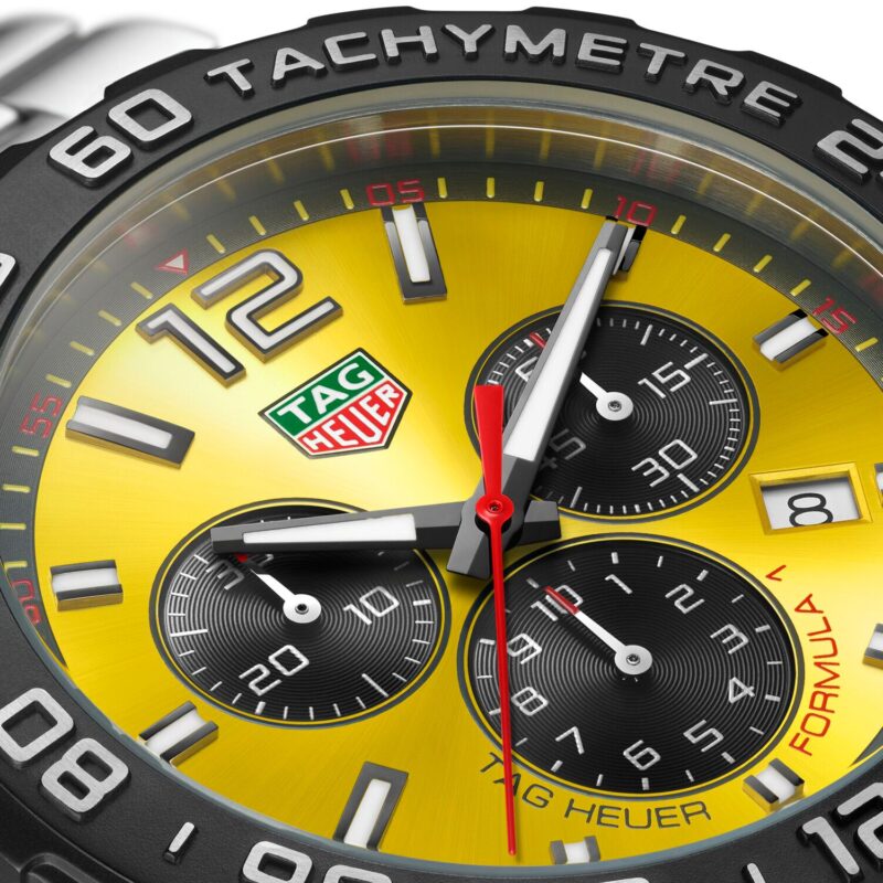 TAG HEUER FORMULA 1 QUARTZ CHRONOGRAPH 200M 43MM MENS WATCH YELLOW CAZ101AM.BA0842 - Image 3