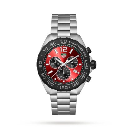 TAG HEUER FORMULA 1 QUARTZ CHRONOGRAPH 200M 43MM MENS WATCH RED CAZ101AN.BA0842