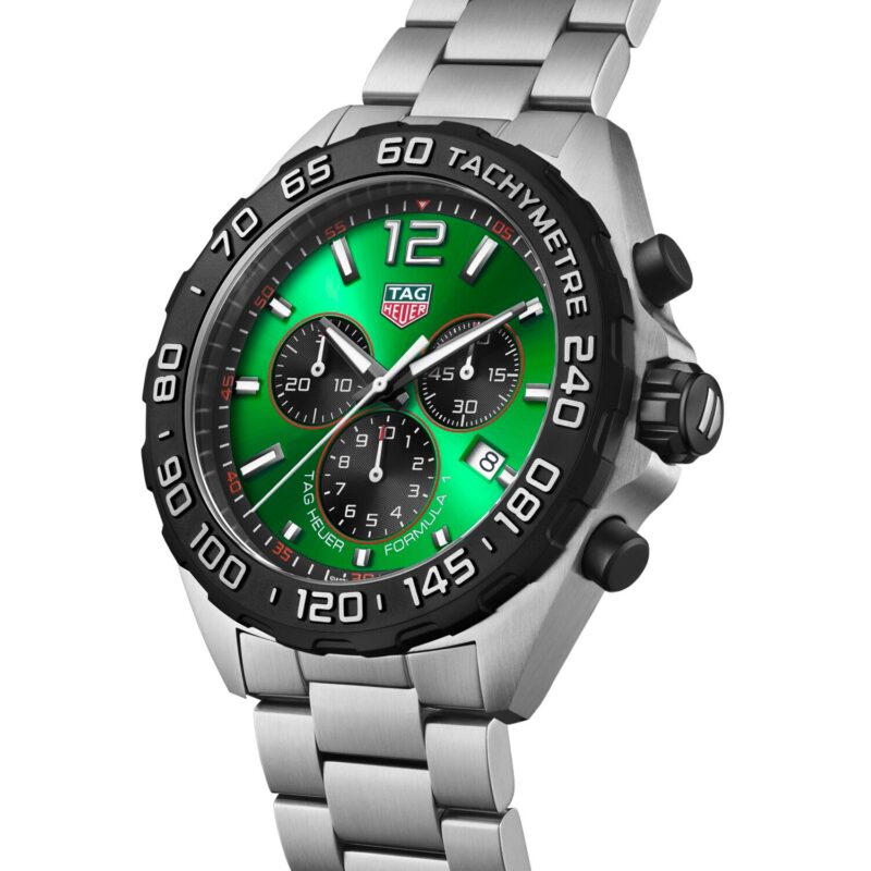 TAG HEUER FORMULA 1 QUARTZ CHRONOGRAPH 200M 43MM MENS WATCH GREEN CAZ101AP.BA0842 - Image 2