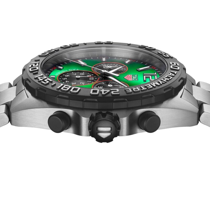 TAG HEUER FORMULA 1 QUARTZ CHRONOGRAPH 200M 43MM MENS WATCH GREEN CAZ101AP.BA0842 - Image 4