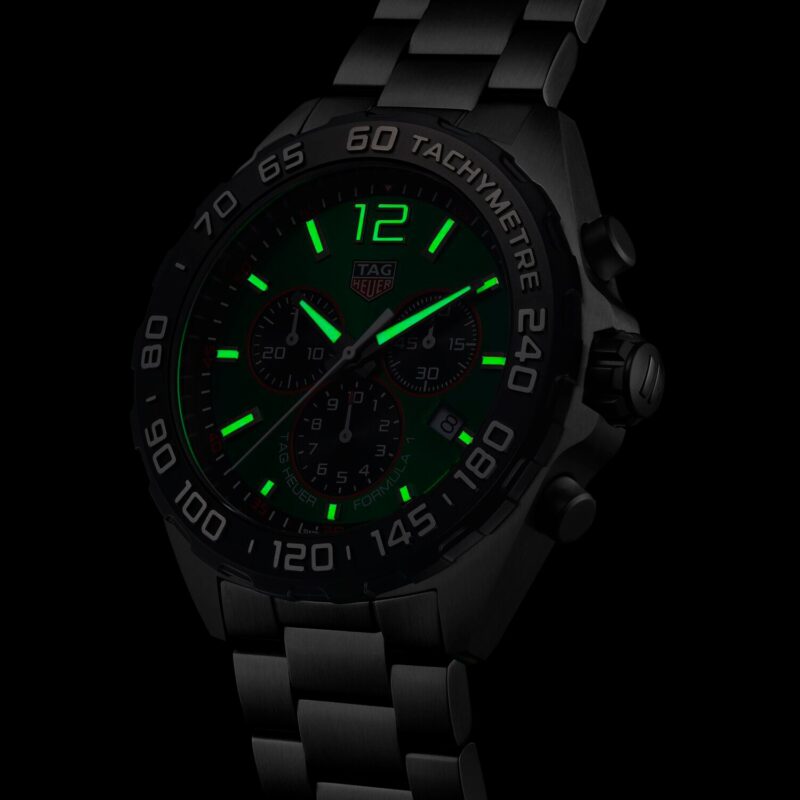 TAG HEUER FORMULA 1 QUARTZ CHRONOGRAPH 200M 43MM MENS WATCH GREEN CAZ101AP.BA0842 - Image 7
