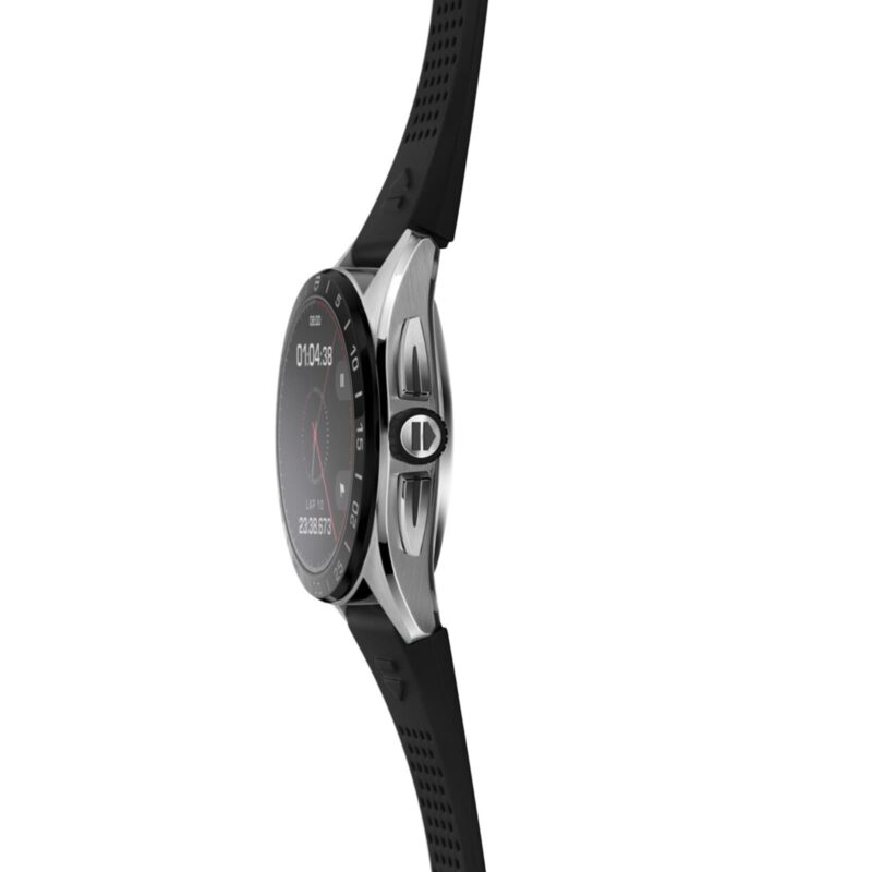 TAG HEUER CONNECTED CALIBRE E4 45MM 2022 STEEL CASE BLACK RUBBER STRAP SBR8A10.BT6259 - Image 3