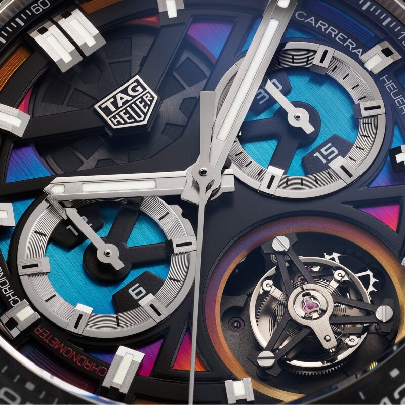 TAG HEUER CARRERA POLYCHROME TOURBILLON 45MM CAR5A8AF.FC6415 - Image 4