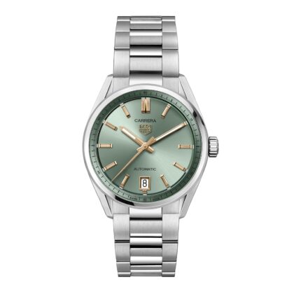 TAG HEUER CARRERA DATE 36MM LADIES WATCH GREEN WBN2312.BA0001
